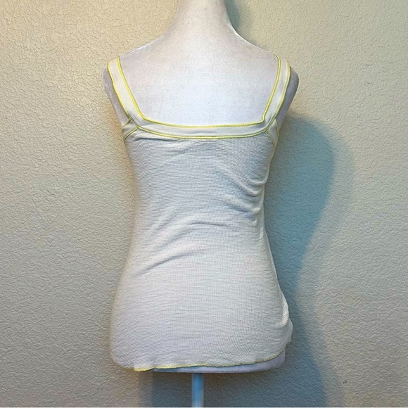 Free People Cream Fitted Sleeveless Tank Top - Picture 3 of 4